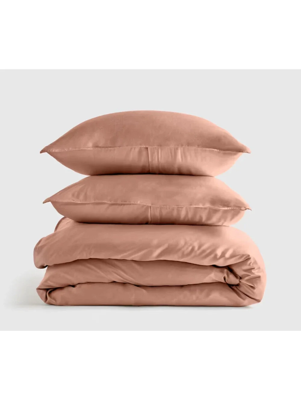 Quince Bamboo Duvet Cover Set Cal King Clay NWOT Cooling Bamboo Viscose